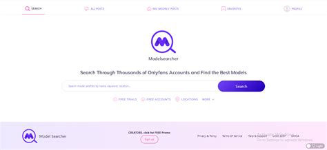 ModelSearcher: The Search Engine for OnlyFans